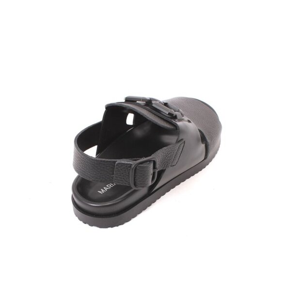 Mariano Paoletti 324a Black Leather Slides Men Comfort Sandals main image 4